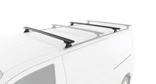 LDV eDeliver 7 Gen1 LWB (Low Roof) 1/2024 Onwards Sportz RLT600 Trackmount Black 2 Bar Roof Rack (JC-06637)