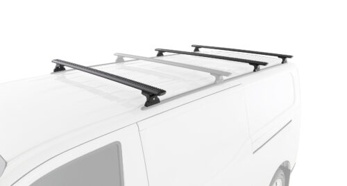 LDV Deliver 7 Gen1 LWB (Low Roof) 1/2024 Onwards Sportz RLT600 Trackmount Black 3 Bar Roof Rack (JC-06716)