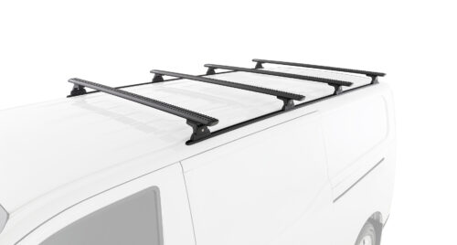 LDV Deliver 7 Gen1 LWB (Low Roof) 1/2024 Onwards Sportz RLT600 Trackmount Black 4 Bar Roof Rack (JC-06715)
