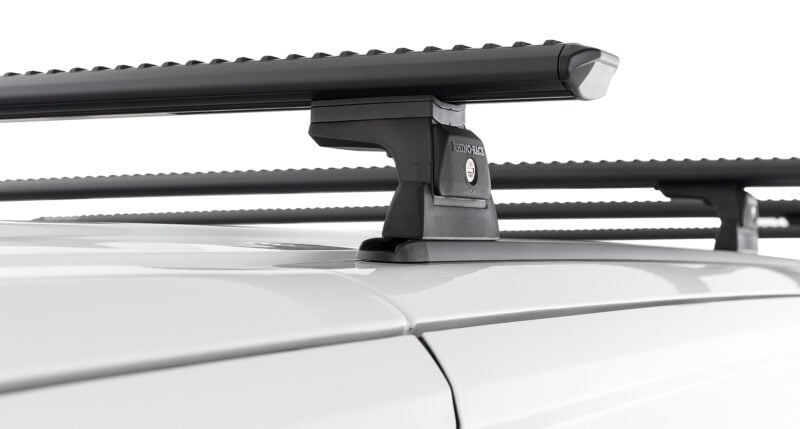 LDV eDeliver 7 Gen1 LWB (Low Roof) 1/2024 Onwards Sportz RLT600 Trackmount Black 4 Bar Roof Rack (JC-06715)