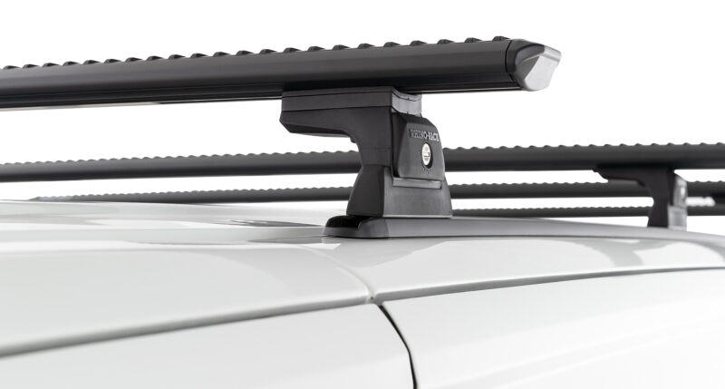 LDV Deliver 7 Gen1 LWB (Low Roof) 1/2024 Onwards Sportz RLT600 Trackmount Black 4 Bar Roof Rack (JC-06715)