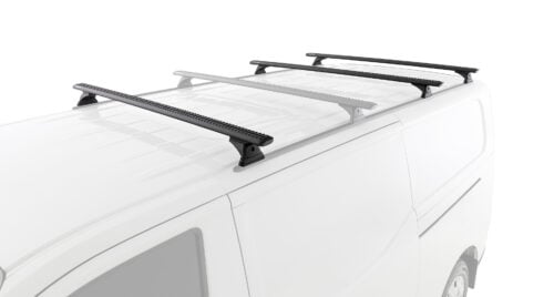 LDV eDeliver 7 Gen1 LWB (Low Roof) 1/2024 Onwards Sportz RX300H Trackmount Black 3 Bar Roof Rack (JC-06632)