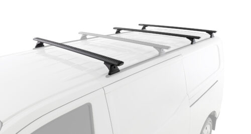 LDV eDeliver 7 Gen1 LWB (Low Roof) 1/2024 Onwards Sportz RX300H Trackmount Black 3 Bar Roof Rack (JC-06632)
