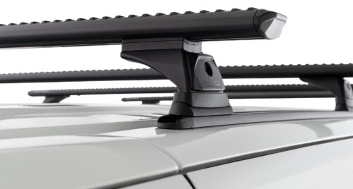 LDV Deliver 7 Gen1 LWB (Low Roof) 1/2024 Onwards Sportz RX300H Trackmount Black 4 Bar Roof Rack (JC-06630)