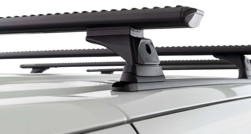LDV Deliver 7 Gen1 LWB (Low Roof) 1/2024 Onwards Sportz RX300H Trackmount Black 4 Bar Roof Rack (JC-06630)