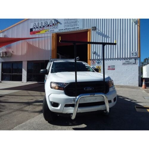 Polished Nudgebar & Hrack Set suitable for use with 2019 Ford Ranger PX XL