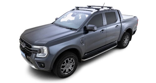 AUDI A6 Allroad Quattro C7 With Roof Rails 10/2012 Onwards Vortex RX Black 2 Bar Roof Rack (JC-01532)