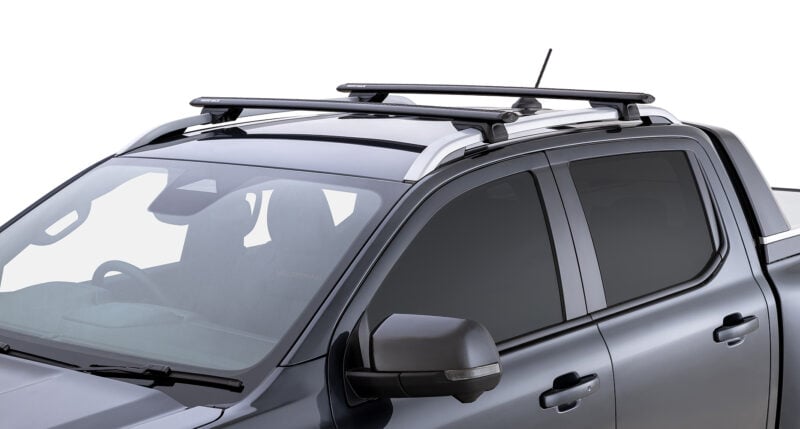 MAZDA Mazda 6 With Roof Rails 12/2012 Onwards Vortex RX Black 2 Bar Roof Rack (JC-01532)