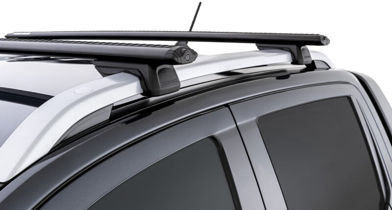 AUDI A6 Allroad Quattro C7 With Roof Rails 10/2012 Onwards Vortex RX Black 2 Bar Roof Rack (JC-01532)