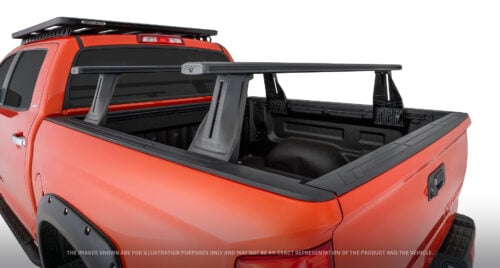 TOYOTA Tundra Gen3, XK70 CrewMax (SHORT 5.5' BED) with Double Cab 1/2022 Onwards Reconn-Deck 2 Bar Truck Bed System (JC-01277)