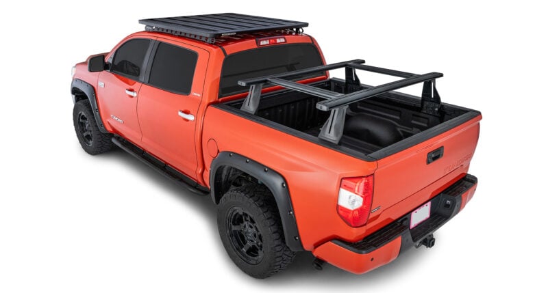 TOYOTA Tundra Gen3, XK70 CrewMax (SHORT 5.5' BED) with Double Cab 1/2022 Onwards Reconn-Deck 2 Bar Truck Bed System with 2 NS Bars (JC-01280)