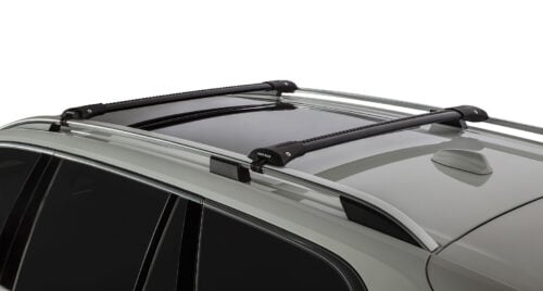 MAZDA Mazda 6 With Roof Rails 12/2012 Onwards Vortex StealthBar Black 2 Bar Roof Rack (JA7970)
