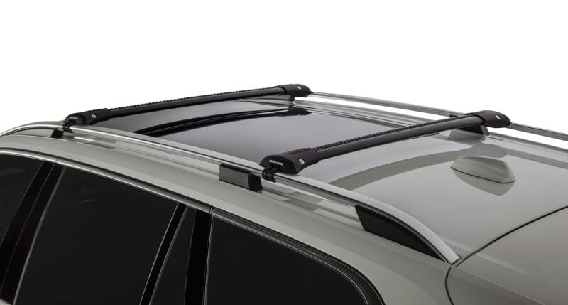 MAZDA Mazda 6 With Roof Rails 12/2012 Onwards Vortex StealthBar Black 2 Bar Roof Rack (JA7970)