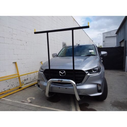 Polished Nudgebar & Hrack Set suitable for use with 2021 Mazda BT50