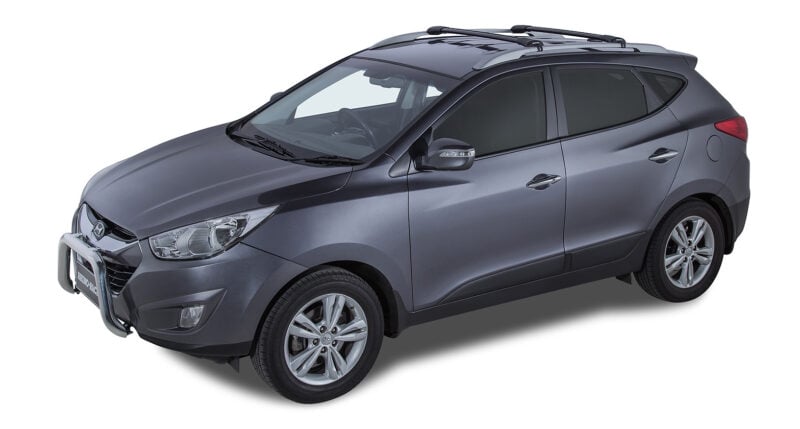 MAZDA Mazda 6 With Roof Rails 12/2012 Onwards Vortex StealthBar Black 2 Bar Roof Rack (JA7970)