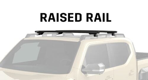 Kia Tasman 2025 onwards with Roof Rails Sportz RX Black 2 Bar Roof Rack (JC-05216)