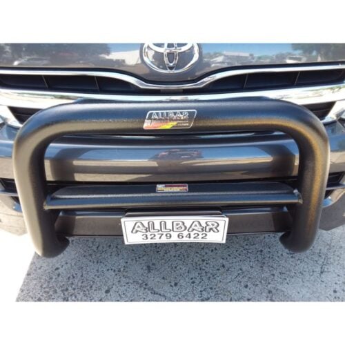 Black Nudgebar Series II suitable for use with Toyota Hiace Commuter - Image 1