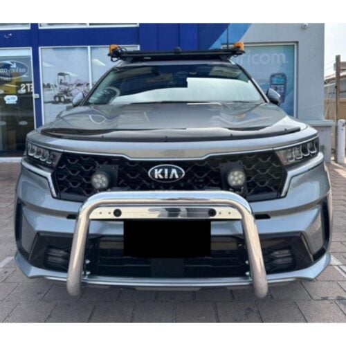 Polished Alloy Nudgebar with with 2 Light Tabs to suit 2023 Kia Sorento - Image 1