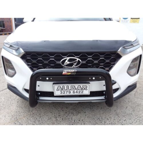 P/Coated Black Nudgebar suitable for use with 2019 Hyundai Santa Fe TM Highlander with Camera