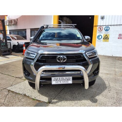 76mm Polished Alloy Nudgebar to suit 2022 SR5 Hilux