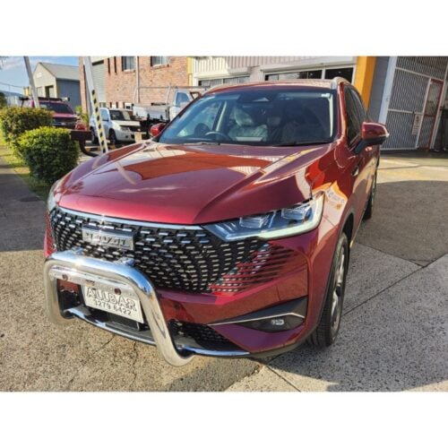 Alloy Polished 76mm Nudgebar with Spot Light Tabs to suit 2023 Haval H6 Ultra Hybrid