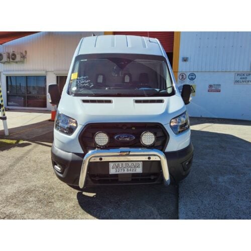 Polished Nudgebar suitable for use with 2024 Ford Transit VO Tech Pack - Image 1