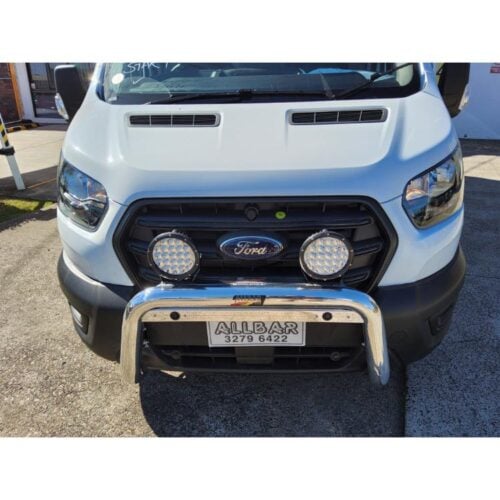 Polished Nudgebar suitable for use with 2024 Ford Transit VO Tech Pack - Image 1