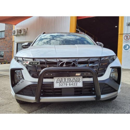 Black Alloy 63mm Nudgebar to suit 2024 Hyundai Tucson N-Line - Image 1