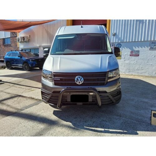 Satin Black Nudgebar to suit 2024 VW Crafter with Sensors - Image 1