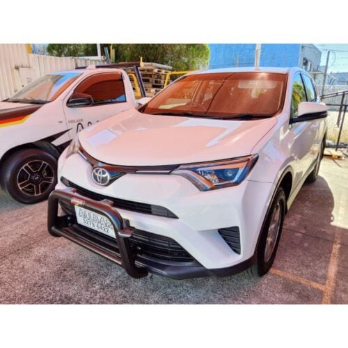 Ripple Black Series II Nudgebar with 2 Spot Light Tabs and Aerial Tab on P/Side to suit 2017 Rav4 (no sensors) - Image 1