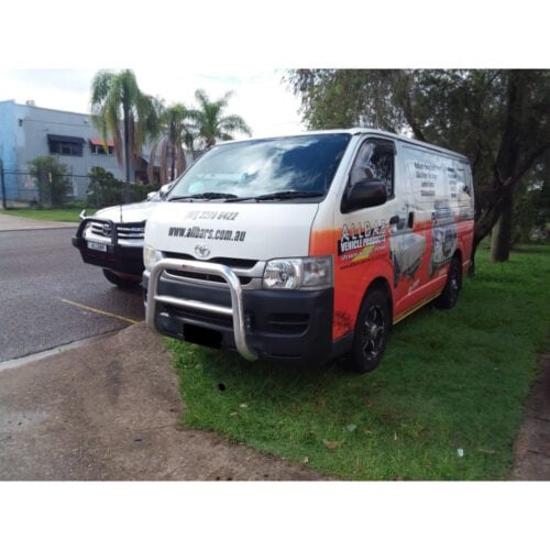 Polished Nudgebar Series II suitable for use with 2009 Toyota Hiace Commuter