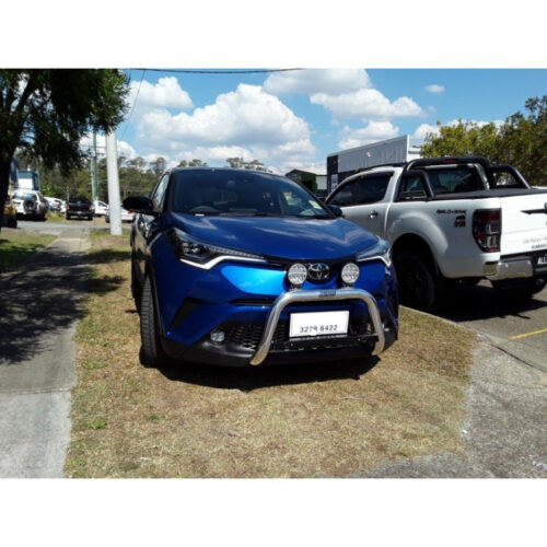 Polished Nudgebar suitable for use with Toyota CH-R with sensors - Image 1