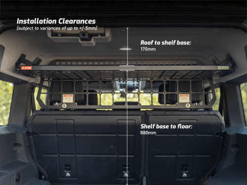 Light Cargo Barrier & Standalone Shelf to suit the Ineos Grenadier - Image 3