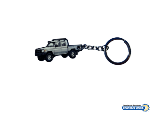 Dual Cab Ute Key Ring - Silver Pearl - Image 1