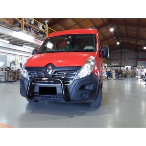 Powder Coated Black Nudgebar suitable for use with 2017 Renault Master - Image 1