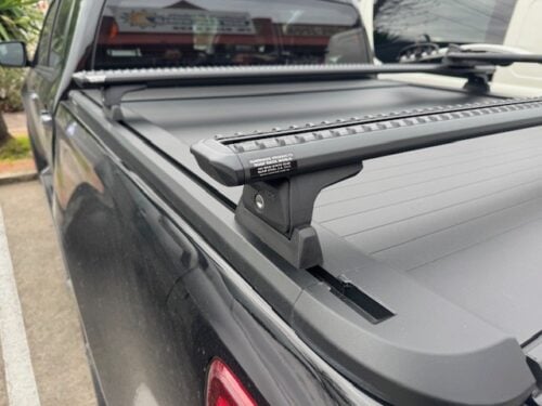 Mazda BT50 (with EGR roller shutter tracks) RLT600 Black 2 Sportz Bars (pr) - Image 5