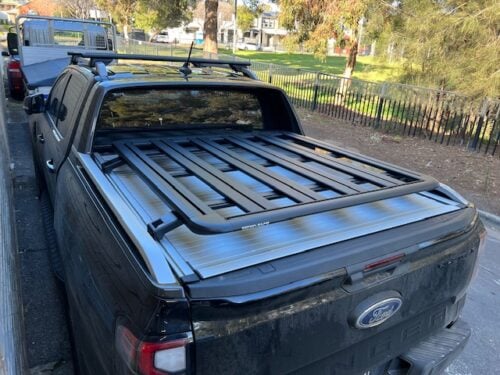 Ford Ranger Wildtrak (Next Gen) Roller Shutter Pioneer 6 Platform (1300x1240mm) with 65mm high track legs (62109/FASS016)