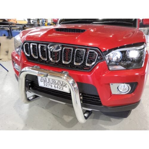 Polished Nudgebar to suit 2022 Mahindra Pik Up S6 - Image 1