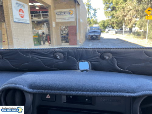 Toyota LandCruiser 70-79 Series (with cutout) - Bonnet anti-glare strip | Solarscreen Dash Shade - Image 9