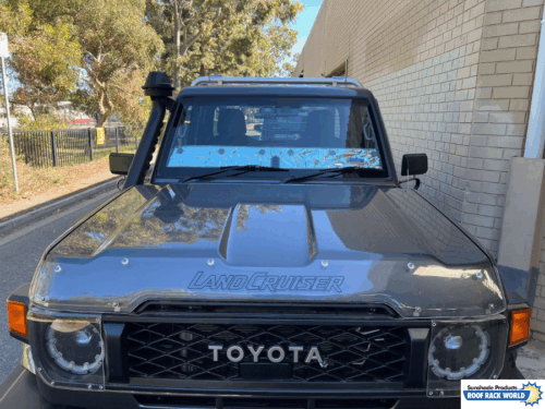 Toyota LandCruiser 70-79 Series (with cutout) - Bonnet anti-glare strip | Solarscreen Dash Shade - Image 4