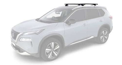 NISSAN X-Trail Gen4, T33 With Flush Rails 1/2022 Onwards Vortex RCL Black 2 Bar Roof Rack (JC-05536)