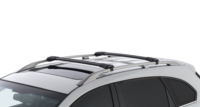 SUBARU Forester Gen5, SK With Raised Rail 1/2018-12/2025 Vortex StealthBar Black 2 Bar Roof Rack (JA7973)
