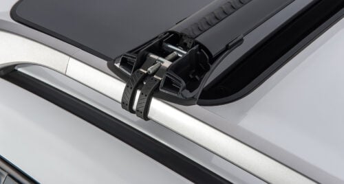 SUBARU Forester Gen 6 With Raised Rail 1/2025 Onwards Vortex StealthBar Black 2 Bar Roof Rack (JA7973)