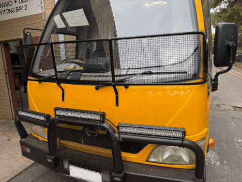 HINO RB8 2007 - 2010 Black Windscreen Stone Protector - Image 4