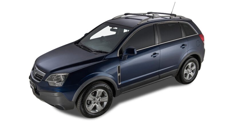 SUBARU Forester Gen5, SK With Raised Rail 1/2018-12/2025 Vortex StealthBar Black 2 Bar Roof Rack (JA7973)