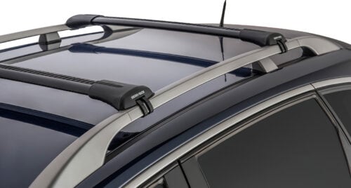 SUBARU Forester Gen 6 With Raised Rail 1/2025 Onwards Vortex StealthBar Black 2 Bar Roof Rack (JA7973)