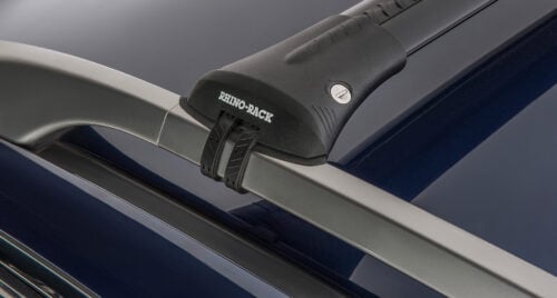 SUBARU Forester Gen5, SK With Raised Rail 1/2018-12/2025 Vortex StealthBar Black 2 Bar Roof Rack (JA7973)