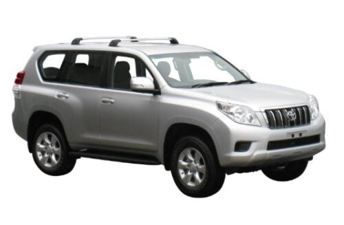 Toyota Prado 150 Series 2009 - 2024 Flush Yakima Silver Roof Racks (S26Y/K331) - Image 1