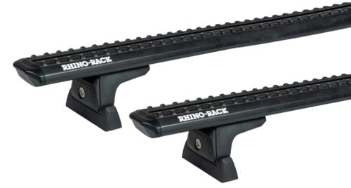 HOLDEN Colorado Space Cab 6/2012 Onwards Sportz RLT600 Trackmount Black 2 Bar Roof Rack (JC-04340) - Image 1