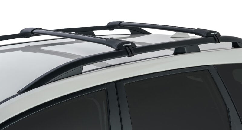 SUBARU Forester Gen5, SK With Raised Rail 1/2018-12/2025 Vortex StealthBar Black 2 Bar Roof Rack (JA7973)